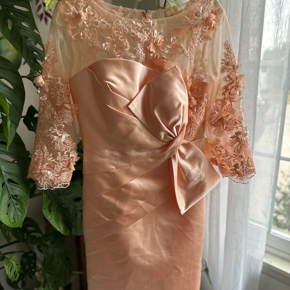 LT Lanting Bride  Dress With Flower Appliqué - Picture 6 of 15